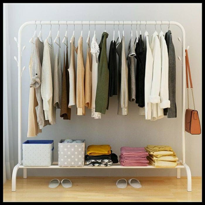 Jual Cod Big Stand Hanger Gantungan Baju Gawangan Display Butik Multifungsi Big Standing Hanger