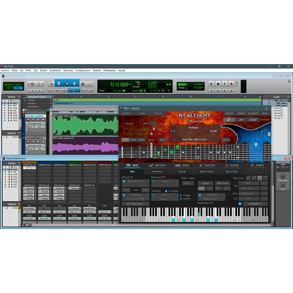 Jual MusicLab RealEight 4 VST Plugin ideal guitar for creating lead ...