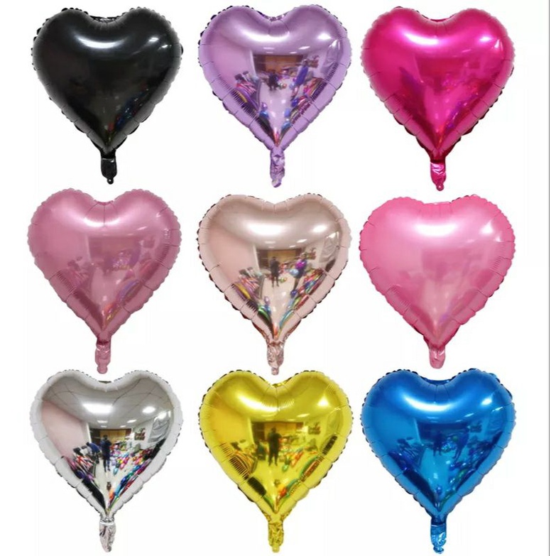 Jual Balon foil hati ukuran 20cm / balon foil love ukuran 10 inch ...