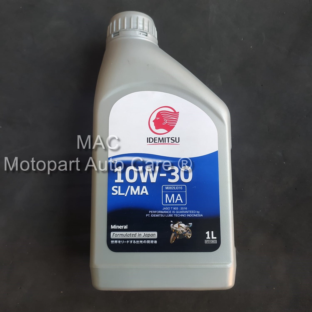 Jual Oli Mesin 4T Idemitsu 10W-30 SL/MA Mineral 1Lt | Shopee Indonesia