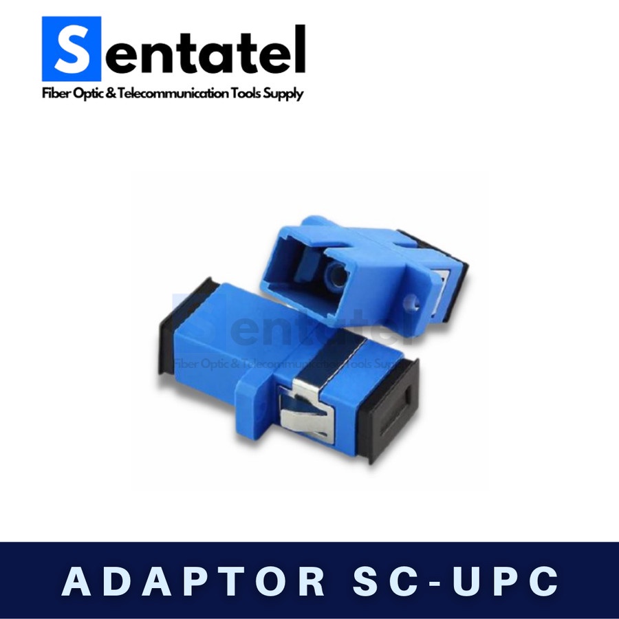 Jual Adaptor SC UPC / Adapter Fiber Optic Connector SC UPC Biru ...