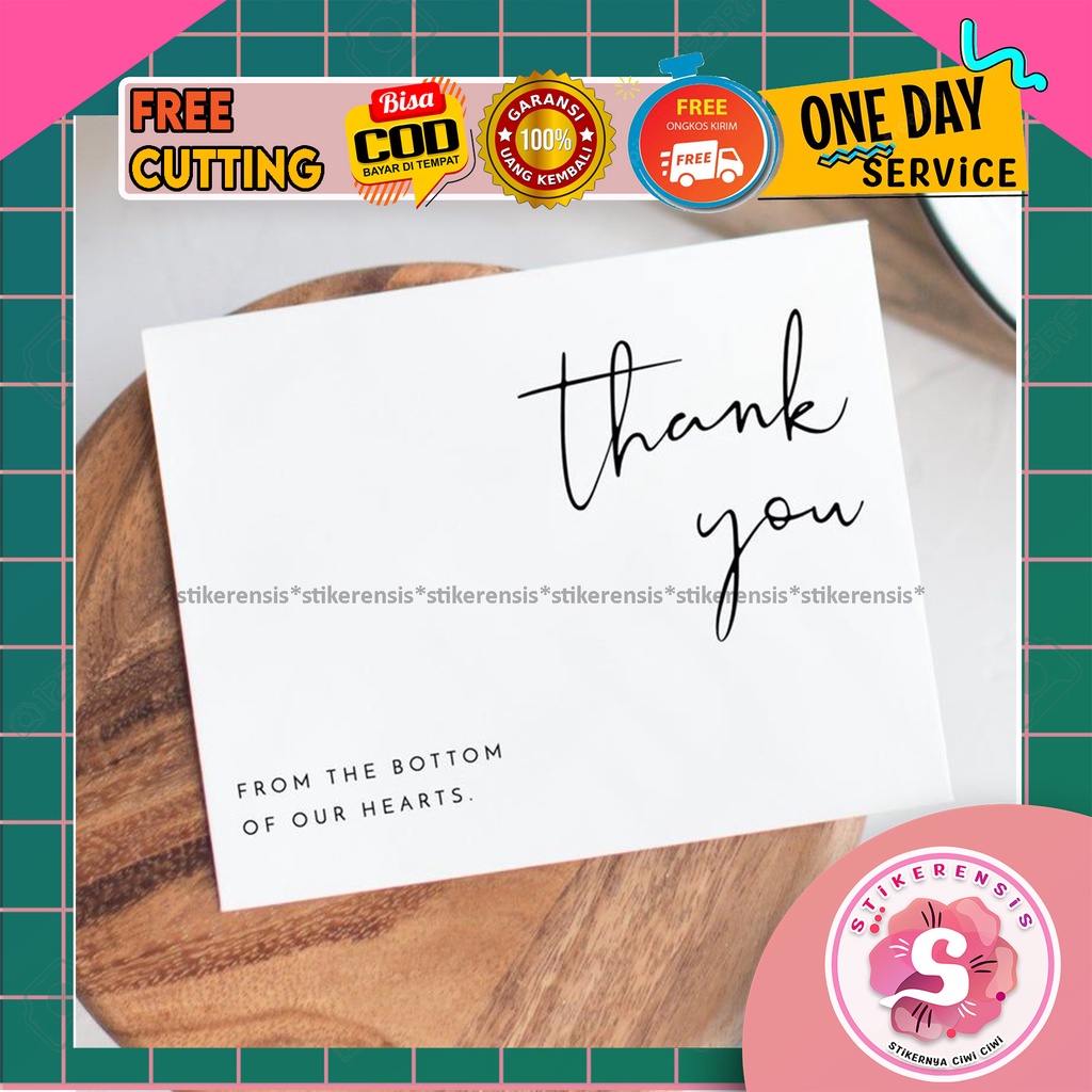 Jual Tkc Thank You Card Custom Thanks Card Olshop Kartu Ucapan Terima Kasih Shopee Indonesia 2834