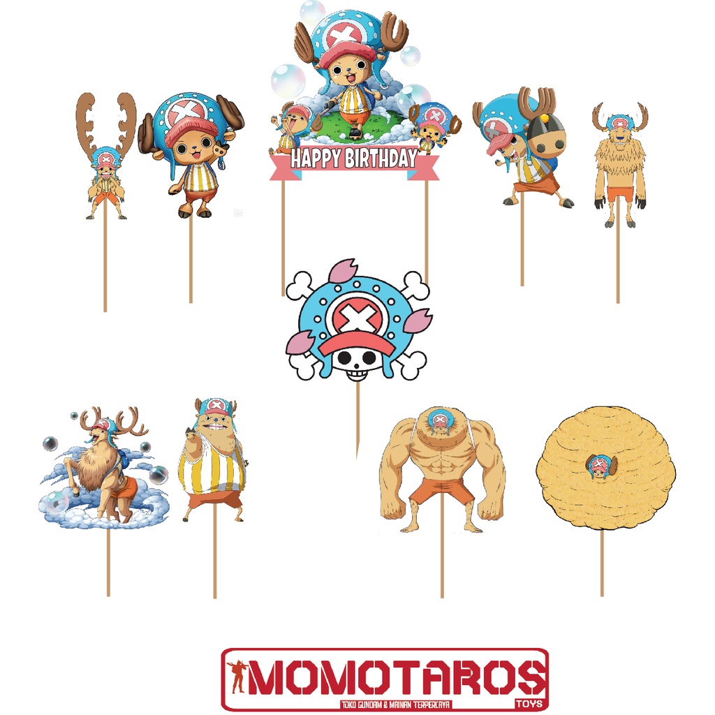 Jual Topper cake Tony Chopper solo one piece set | Shopee Indonesia