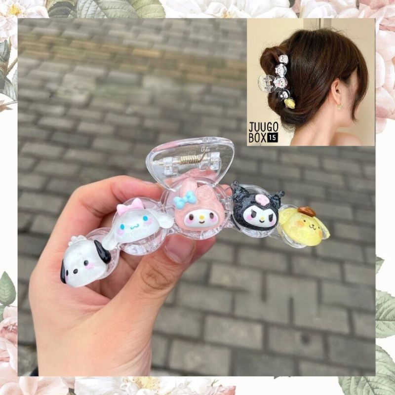 Jual J12 - Jepit Rambut Besar Jedai Sanrio Hello Kitty Pompompurin ...