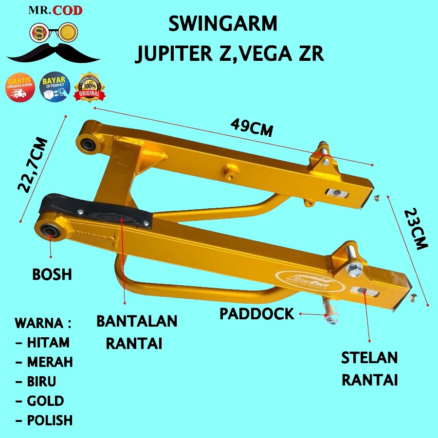 Jual SWINGARM JUPITER Z SWING ARM VEGA R SUPERTRACK PNP | Shopee Indonesia