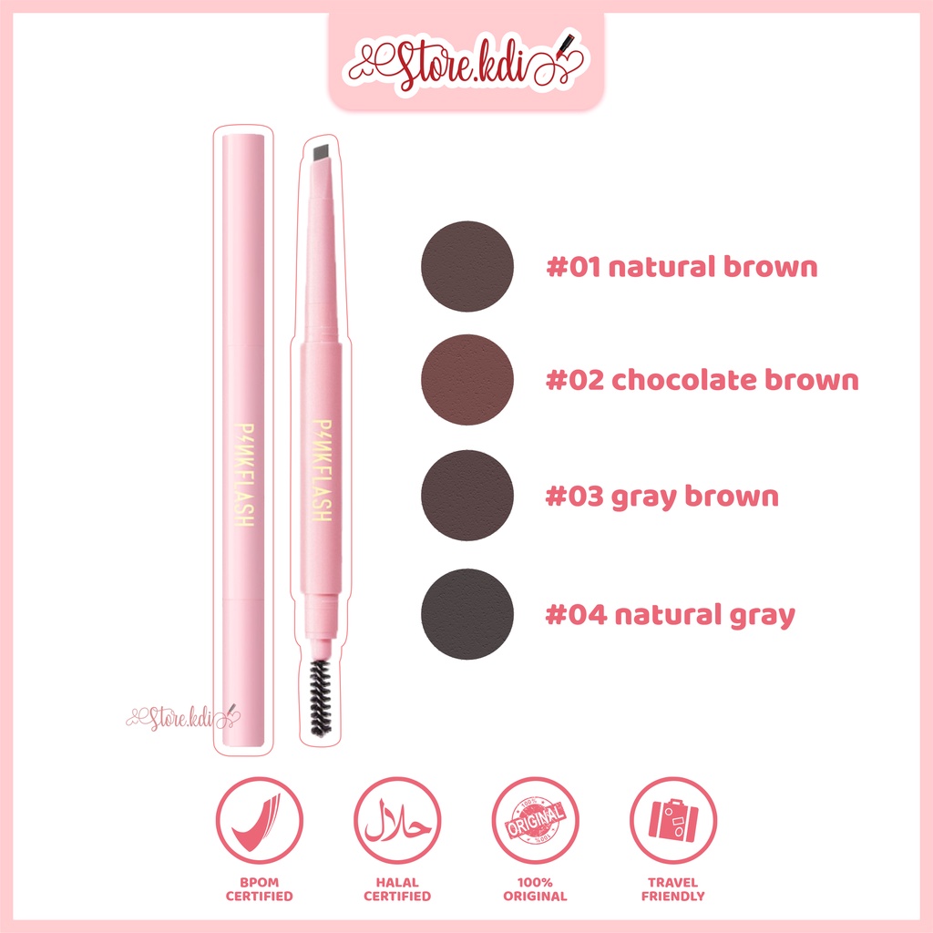 Jual Pinkflash Waterproof Auto Eyebrow Pencil Shopee Indonesia 7280