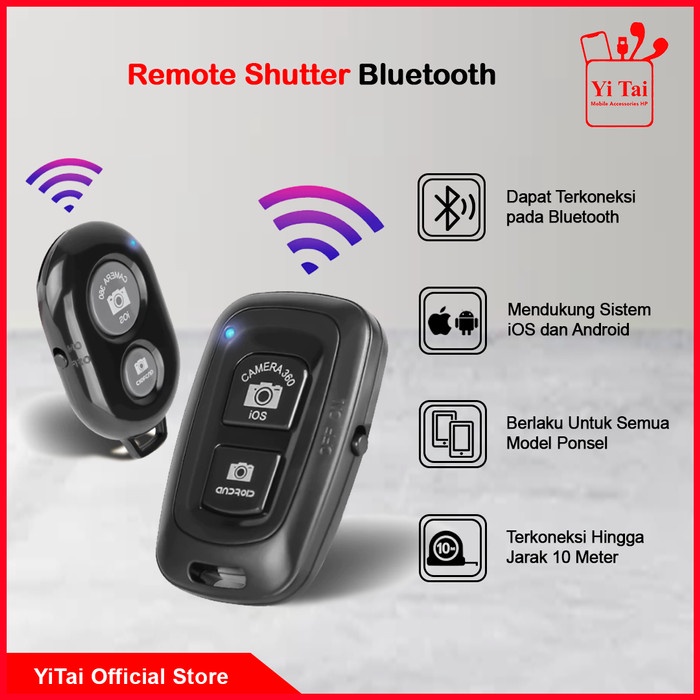 Jual YI TAI - TS02 Tomsis Bluetooth Shutter Remote Selfie For IOS ...