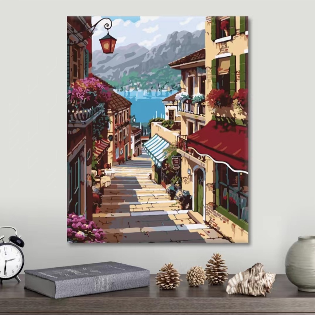 Dog In Paris Paint By Number Puppy Kit For Adults Animals Diy Painting - Foto 6