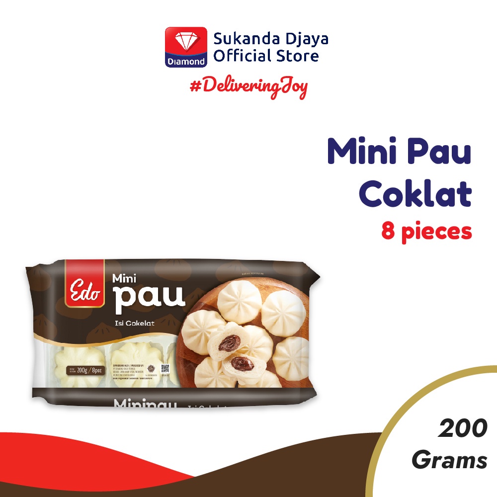 Jual Edo Mini Pau Coklat 200 Gr | Shopee Indonesia
