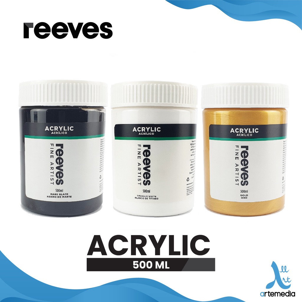 Jual Reeves Artists 500ml Acrylic Color Paint | Shopee Indonesia