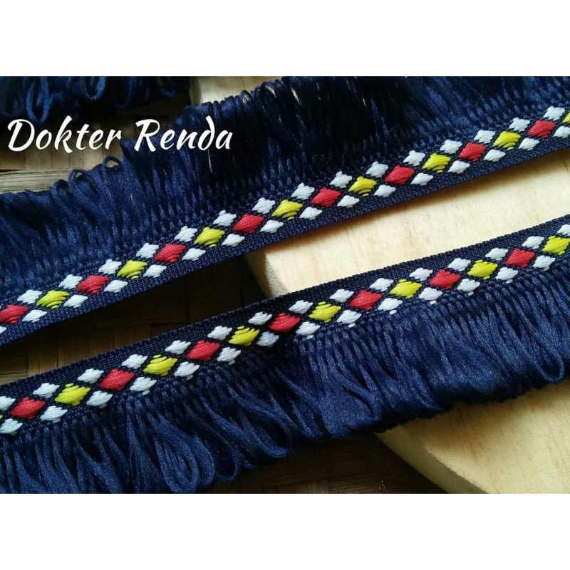 Jual renda rumbai atau BOHEMIAN 3cm banyak warna | Shopee Indonesia