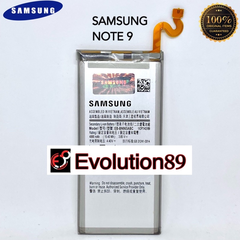 Jual Baterai Samsung Galaxy Note 9 N9600 Eb Bn965abu Original Sein