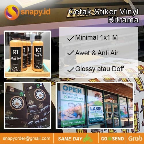 Jual Stiker Cetak Stiker Vinyl Ritrama | Shopee Indonesia
