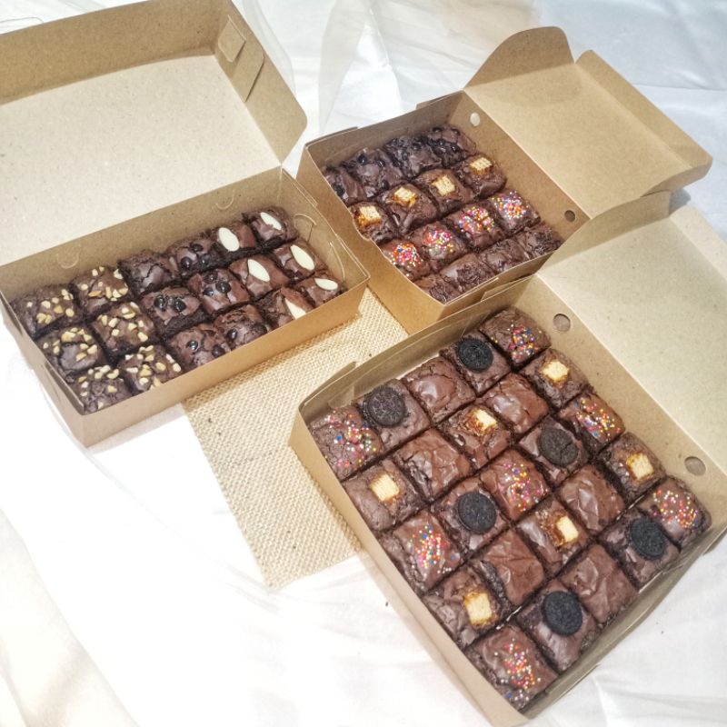 Jual Fudgy Brownies Topping Premium (Lebih Tebal) | Shopee Indonesia