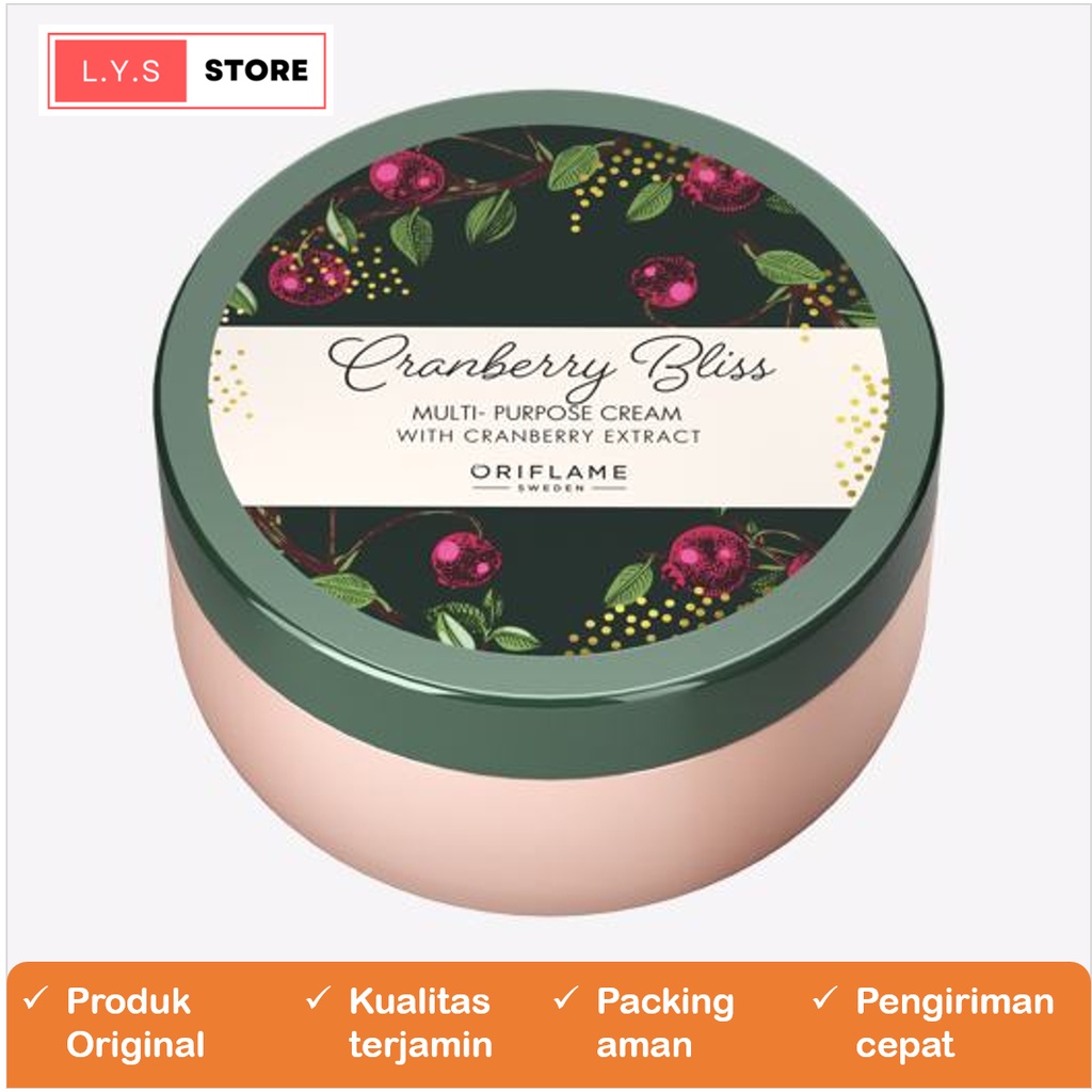 Jual Kosmetik wanita/Pelembap tubuh/Perawatan tubuh Oriflame/Cranberry