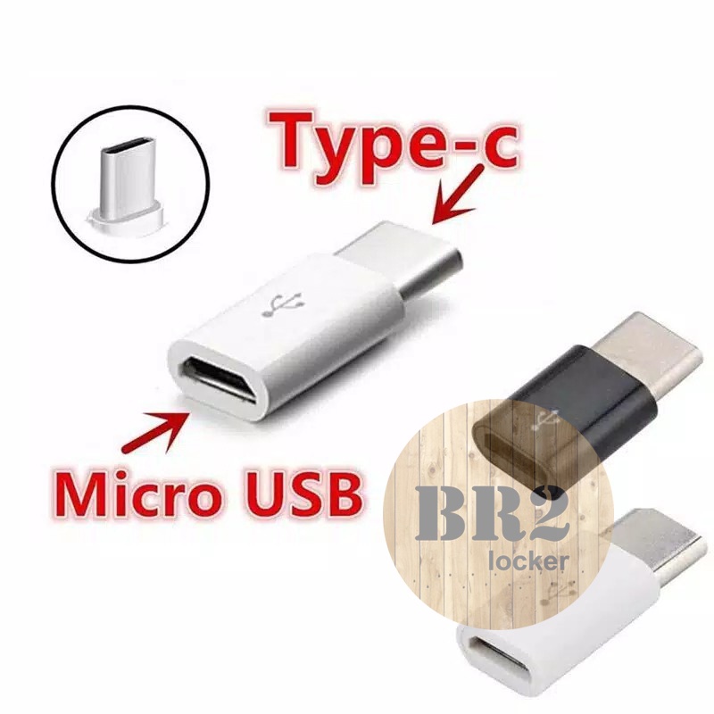 Jual Micro Usb To Type C Micro Usb Female To Type C Male Adapter Shopee Indonesia