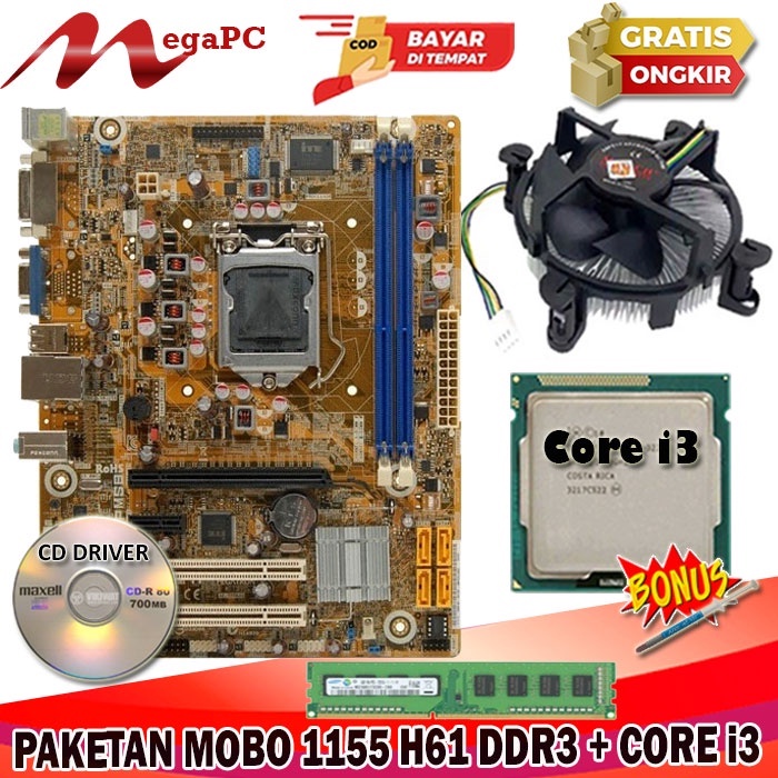 Jual Promo Paket Mainboard Lga H Ddr Core I Fan Ram