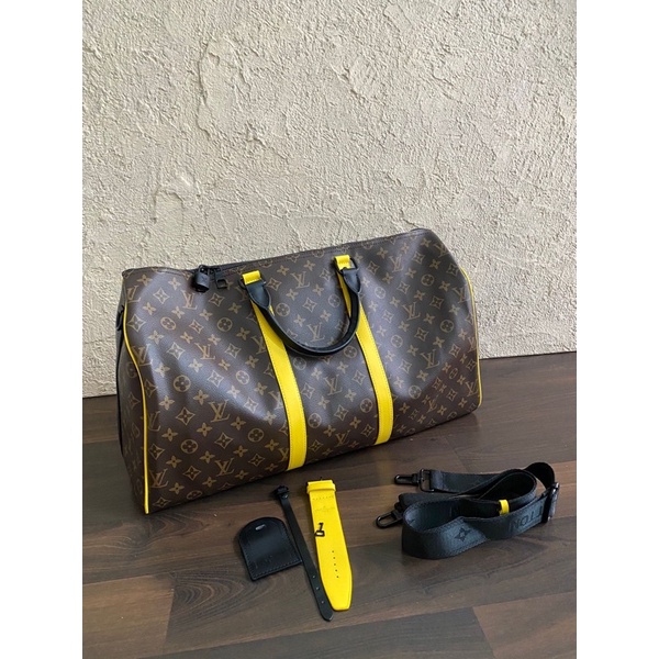 Louis Vuitton NBA Keepall 55 Travel Bag M45587 Hand Shoulder Purse Auth LV  New