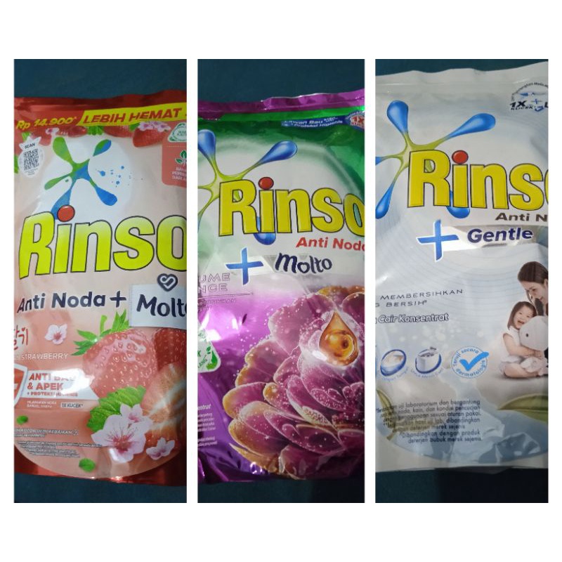 Jual Rinso Deterjen Cair Anti Noda + Molto Japanese Peach Korean ...
