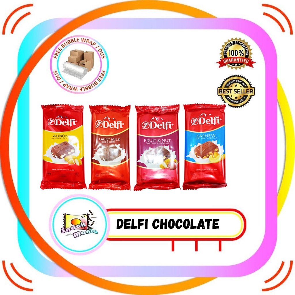 Jual Delfi Dairy Milk Chocolate Almond Cashew 125 gr Fruit Nut 140 g
