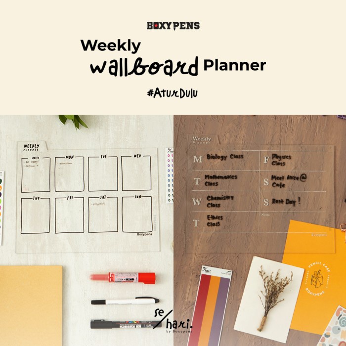 Jual ACRYLIC PACKAGE WEEKLY WALLBOARD | Shopee Indonesia