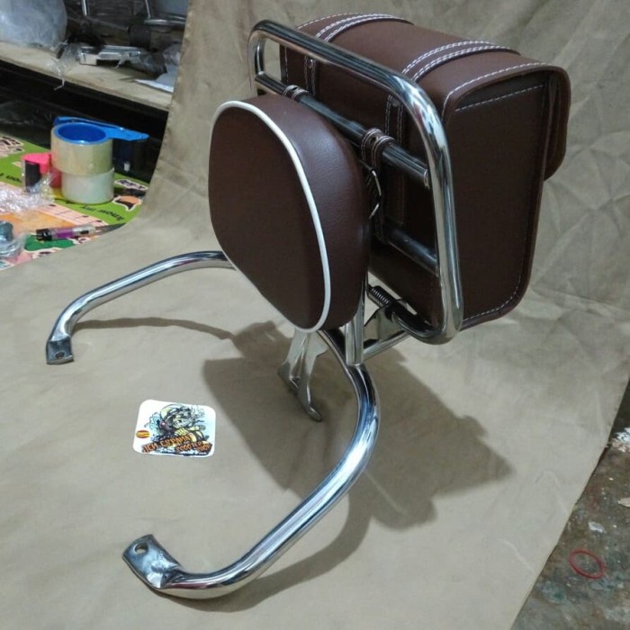 Jual Back Rack Vespa Lx dan S plus tas.. aksesoris vespa. Shopee Indonesia