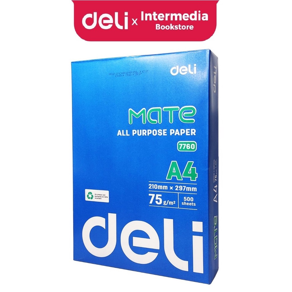 Jual Deli WP7760 Kertas Hvs / Kertas Print / Copy Paper Putih Ukuran A4 ...
