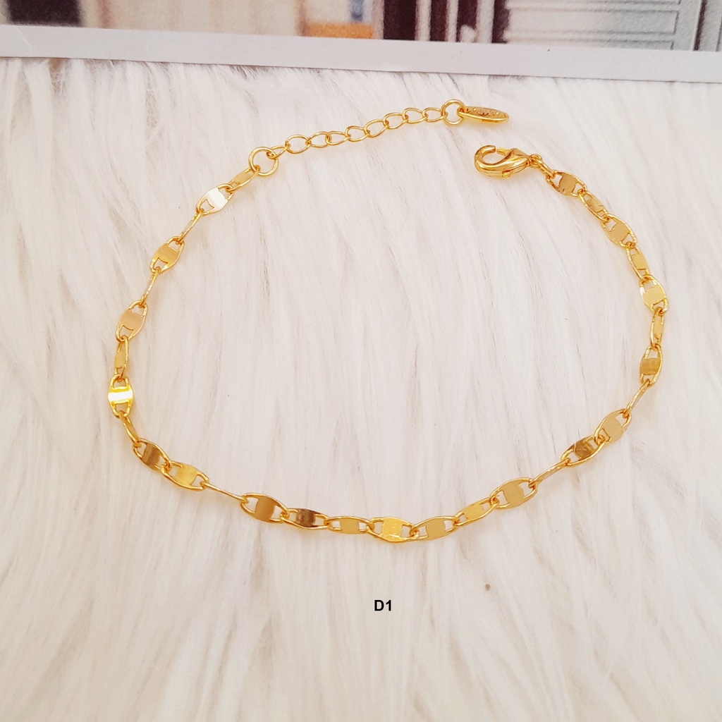 Jual Gelang Xuping Gold Lapis Emas 18k Rantai Kecil Motif Sisik Bb096