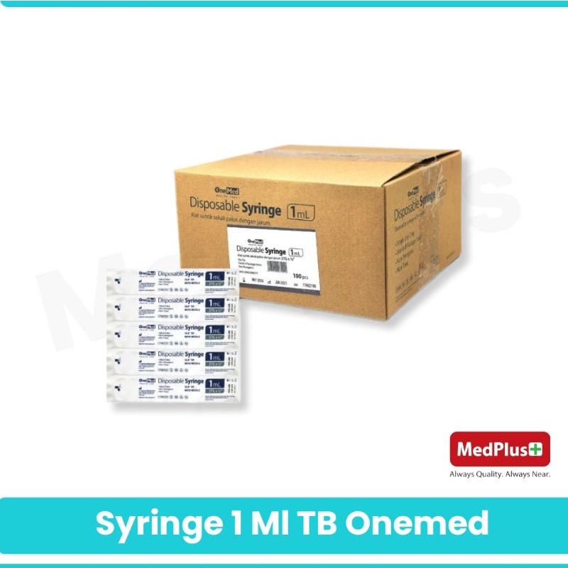 Jual Syringe 1 Ml OneMed Spuit 1 Cc Suntikan Alat Suntik Injeksi Isi ...