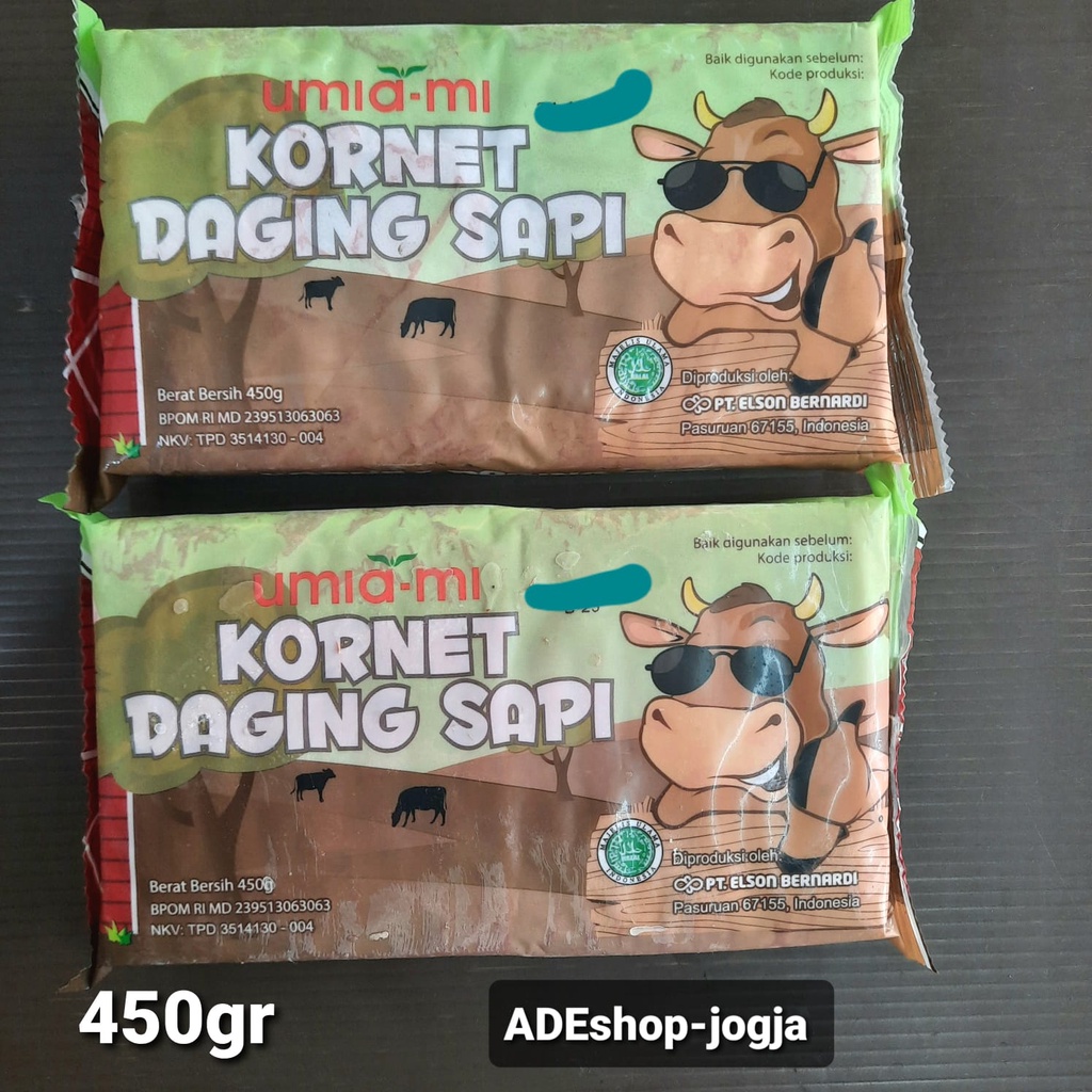 Jual Kornet Daging Sapi Umiami 450 Gr Umia Mi Bernardi Frozen Shopee