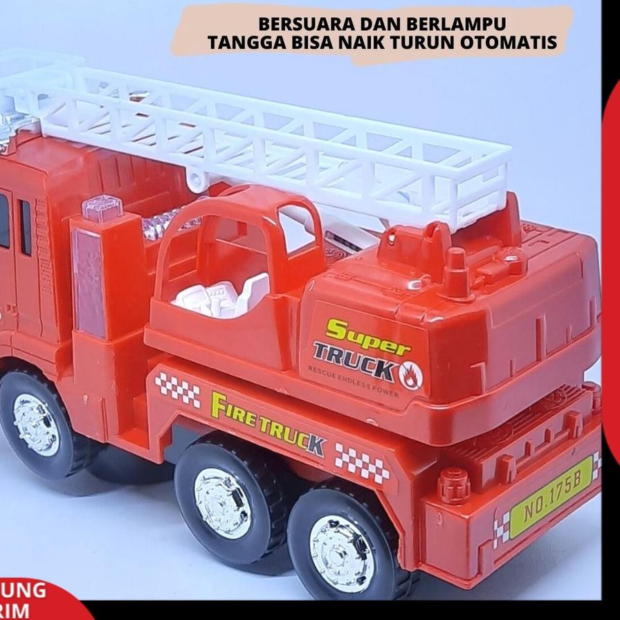 Jual Uln155 Promo Mainan Mobil Pemadam Kebakaran Besar Truck Damkar Berlampu Dan Suara All 9329