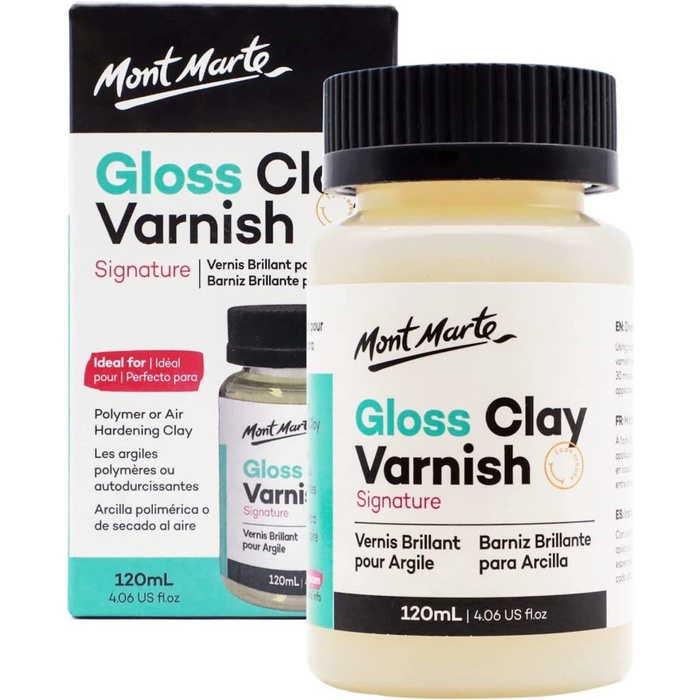 Jual MONT MARTE CLAY VARNISH GLOSS 120ML