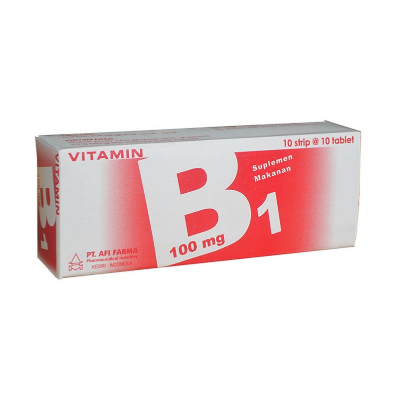 Jual Vitamin B1 100 mg Box 100 Tablet | Shopee Indonesia