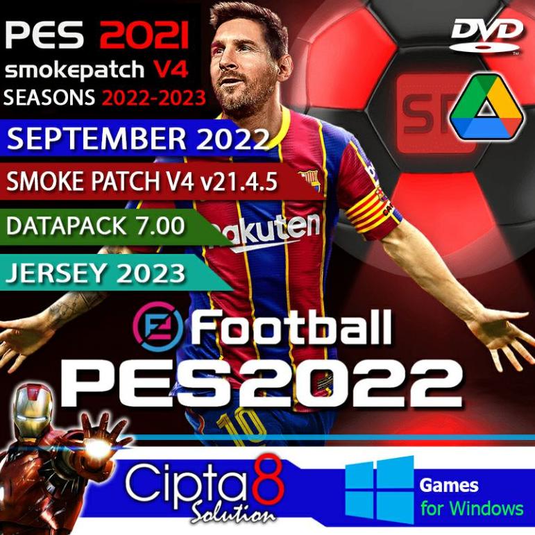 Jual Promo 3.3 PES 2021 + SMOKE PATCH V4 SEASON 20222023 PRO EVOLUTION
