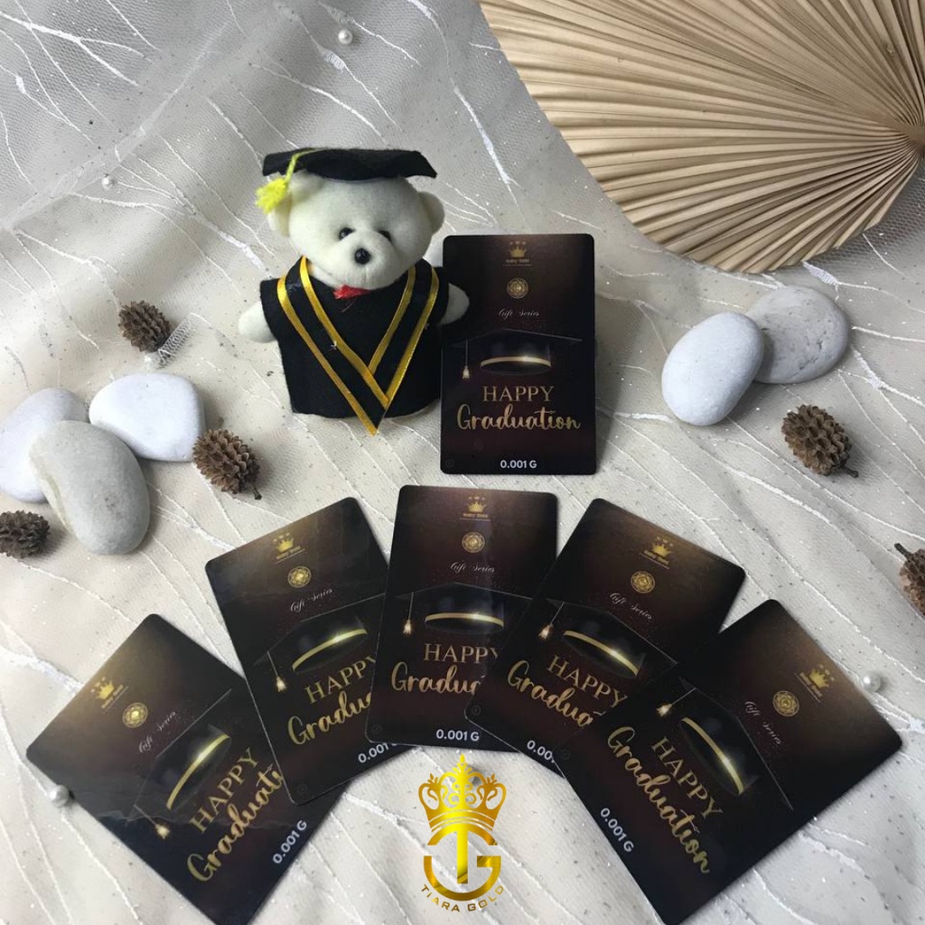 Jual BABY GOLD GIFT SERIES HAPPY GRADUATION BLACK TOGA WISUDA 0,001GRAM ...