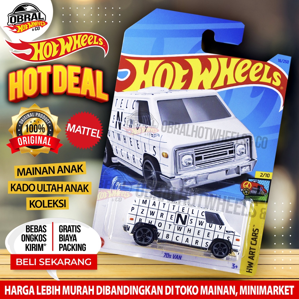 Jual Hot Wheels Reguler S Van Alphabet Shopee Indonesia