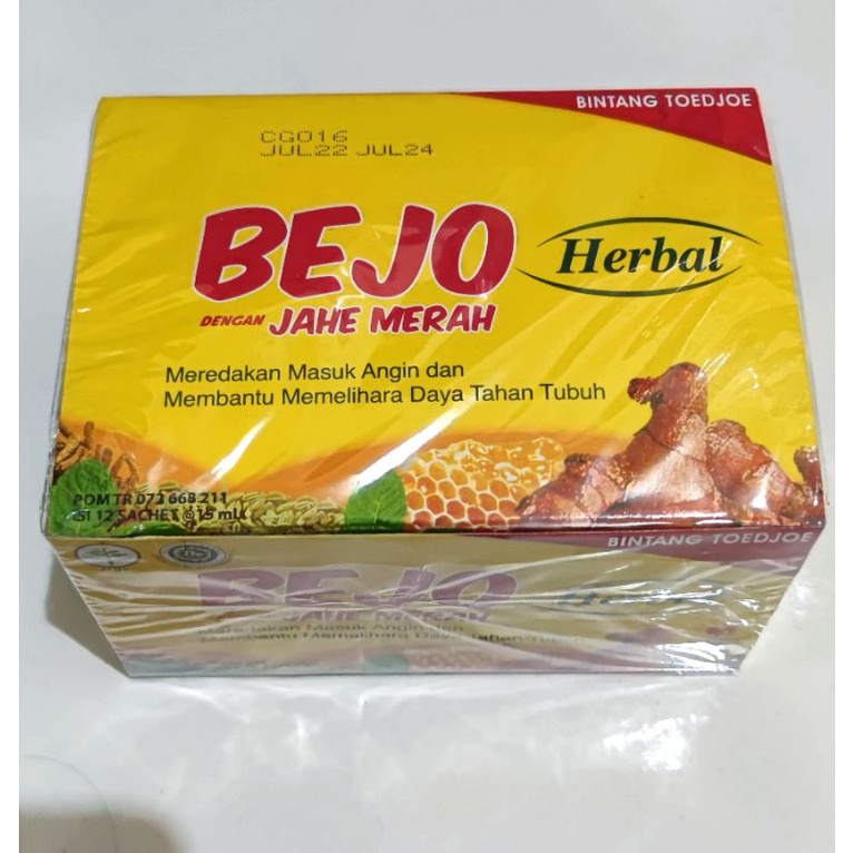 Jual Bejo Herbal Jahe Merah Isi 12 Sachet | Shopee Indonesia