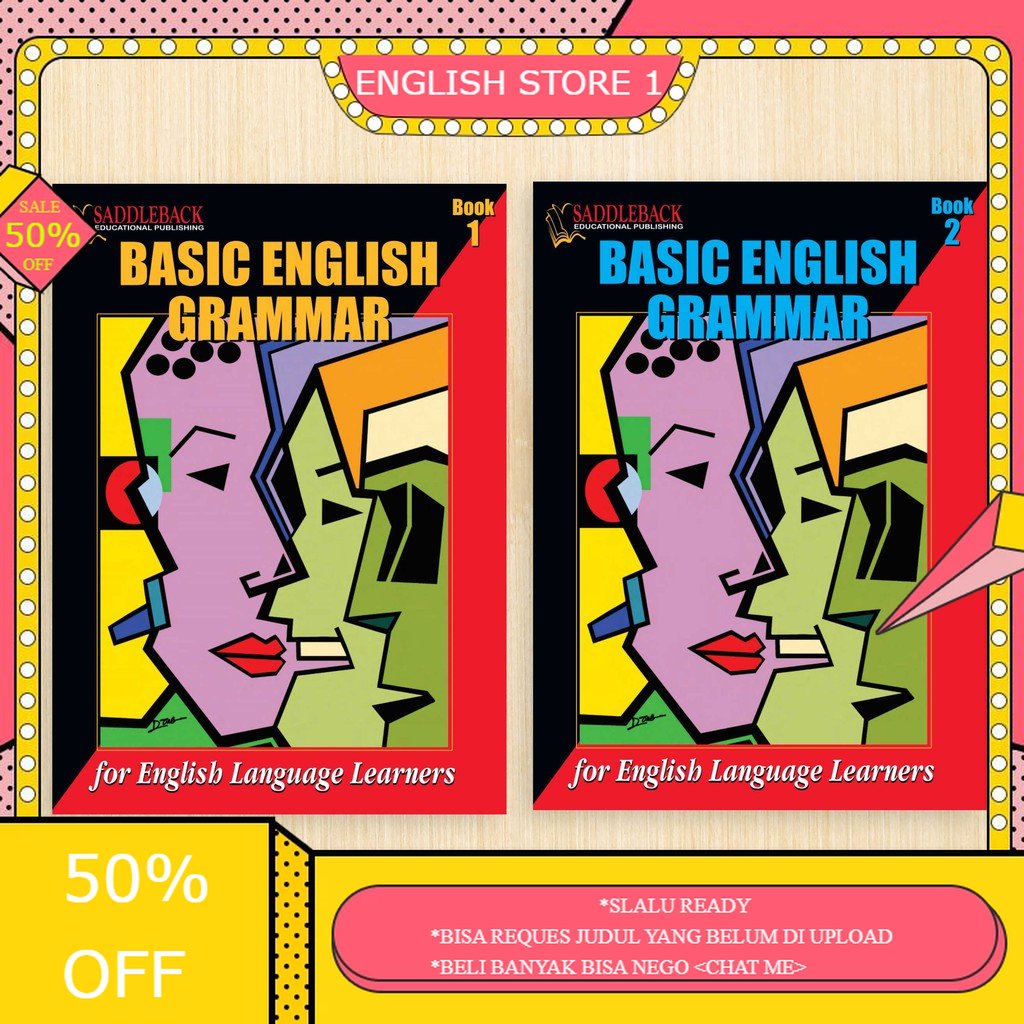 Jual Buku Basic English Grammar Jilid 1 & 2 For English Language ...