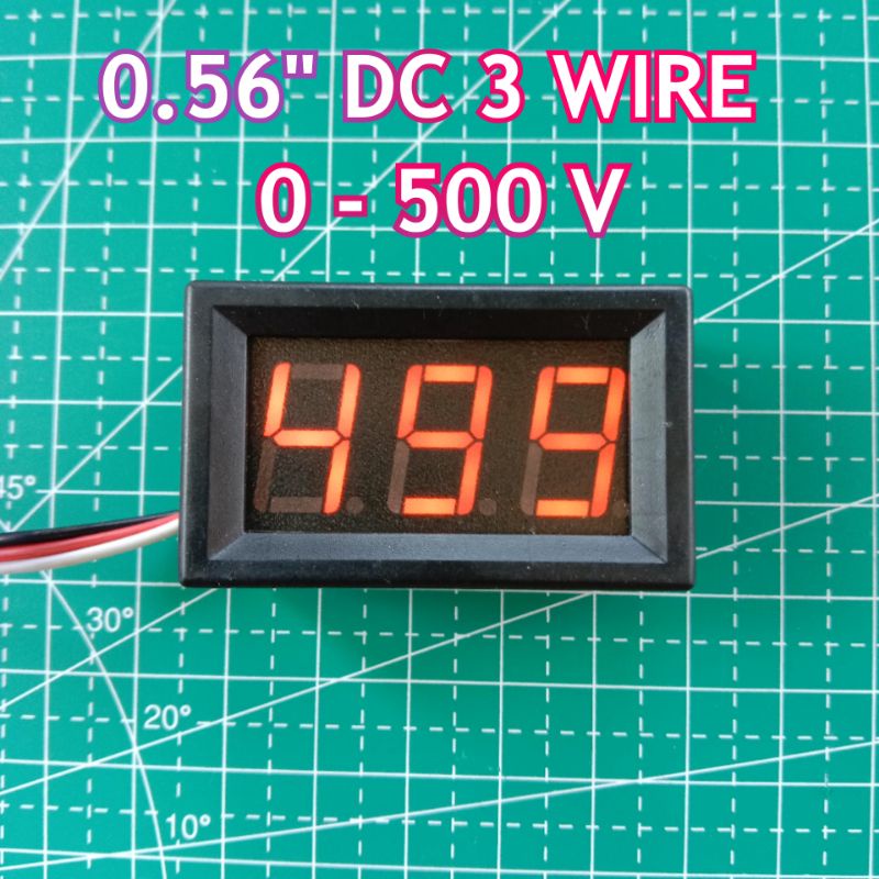 Jual digital voltmeter dc 0500v 3 wire 0.56 inch Shopee Indonesia
