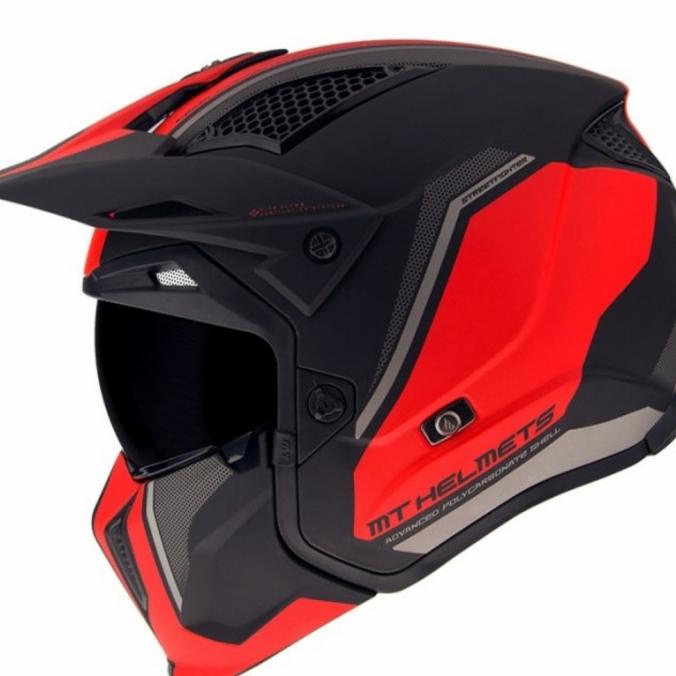 Jual Mt Helmet Streetfighter Sv Twin C5 Matt Red | Helm Modular ...