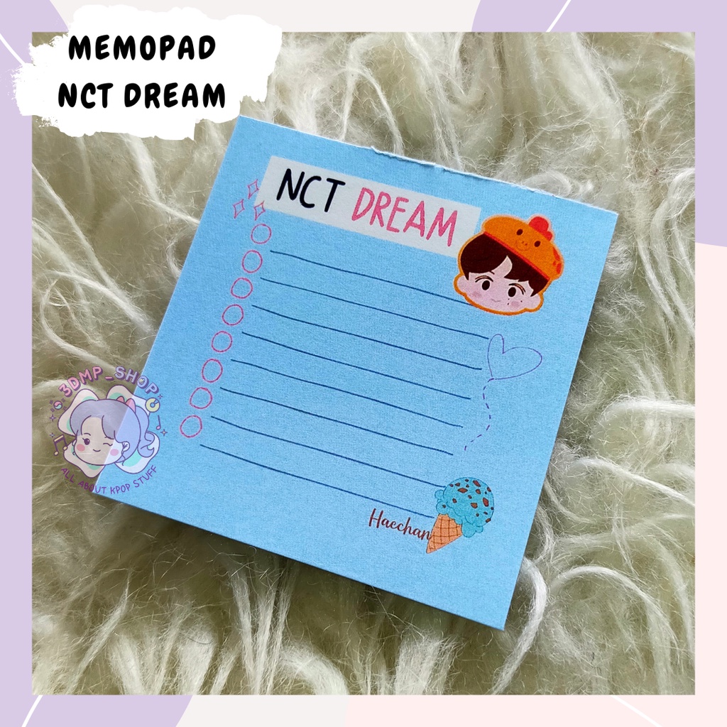 Jual MEMO PAD MEMOPAD NOTES CATATAN NCT DREAM BEAT BOX CAFE DREAM ...