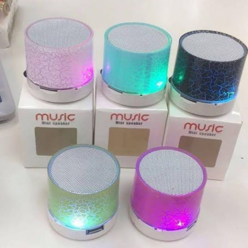 Jual Speaker Bluetooth Music LED Portable Mini Speaker Bluetooth Retak ...