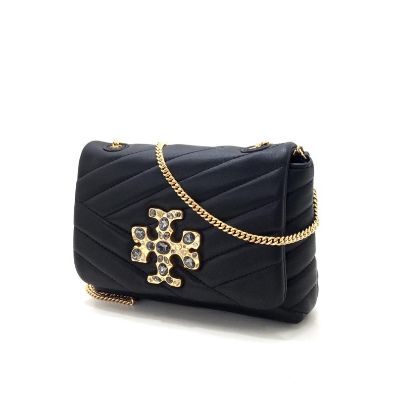 Jual Tory Burch Kira Chevron Embellished Logo Mini Bag Shopee