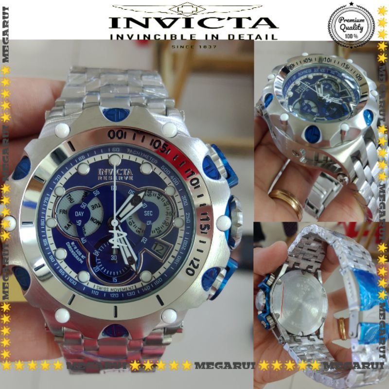 JAM TANGAN COWOK INVICTA VENOM CHRONOGRAFE GOLD SUPER PREMIUM AAA