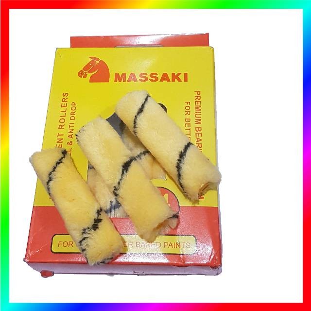 Jual Refill Kuas Roll MASSAKI - Bulu Kuas Roll Kapal 4 Inch 1KOTAK ...