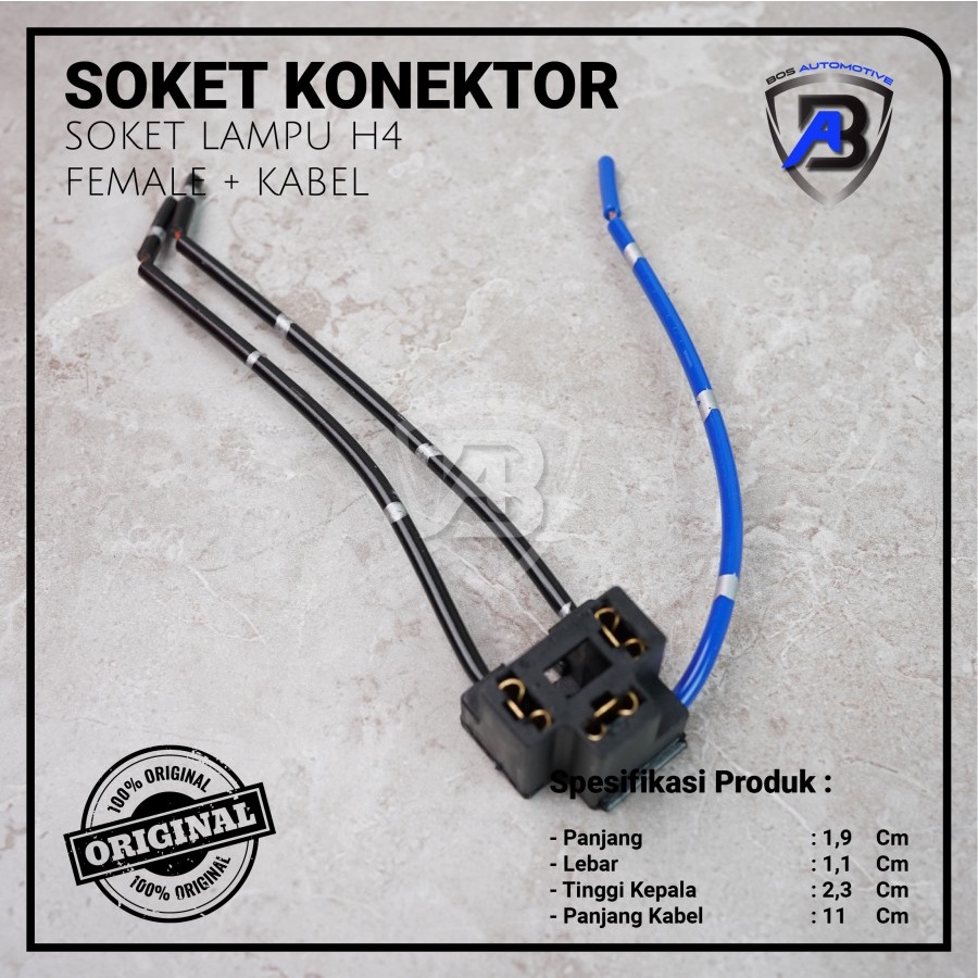 Jual Socket Seal Beam Female Soket Sealbeam Bohlam Lampu Mobil Motor H4 Cewek Shopee Indonesia 2564