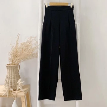 Basic Kulot Scuba Highwaist Tanpa Karet