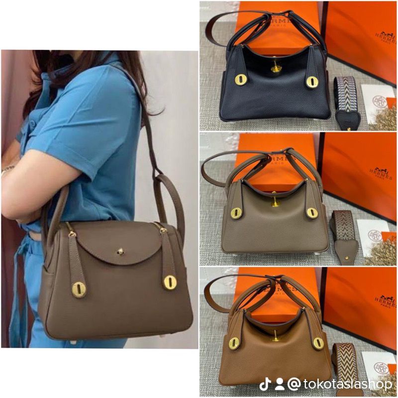 Tas import eks HERMES paris made in France lindy abu2 kecil ad