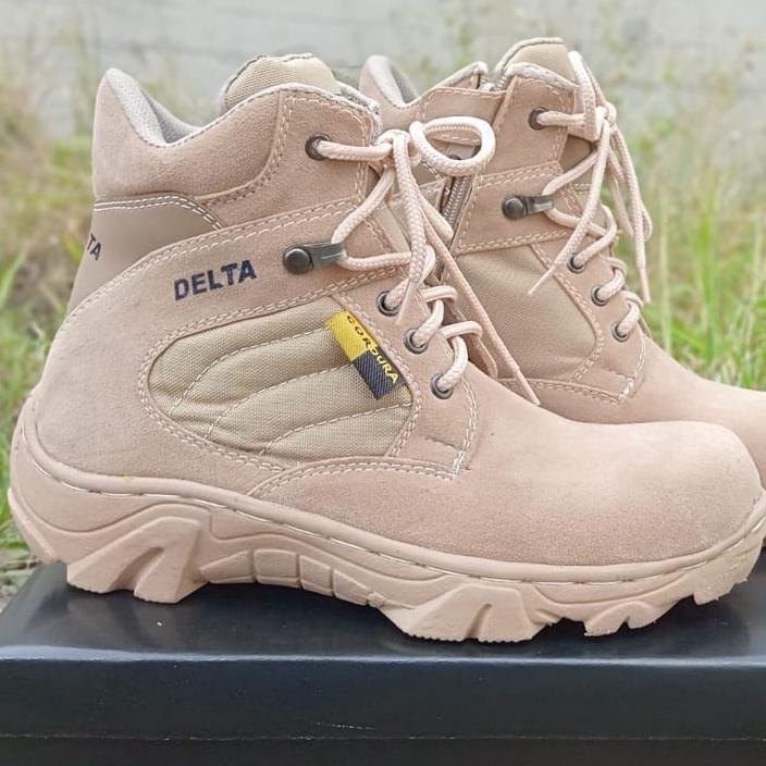 Jual Kti De Sepatu Delta Safety Ujung Besi Cordura Tactical Gurun Boots Safety Caanggo