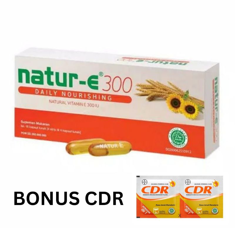 Jual Natur-e 300iu 16 kapsul BONUS CDR | Shopee Indonesia